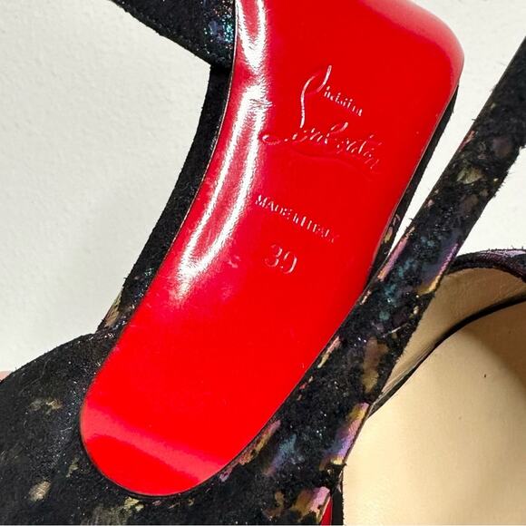 Christian Louboutin Iriza Suede Milky Way Size 39 - Picture 7 of 9